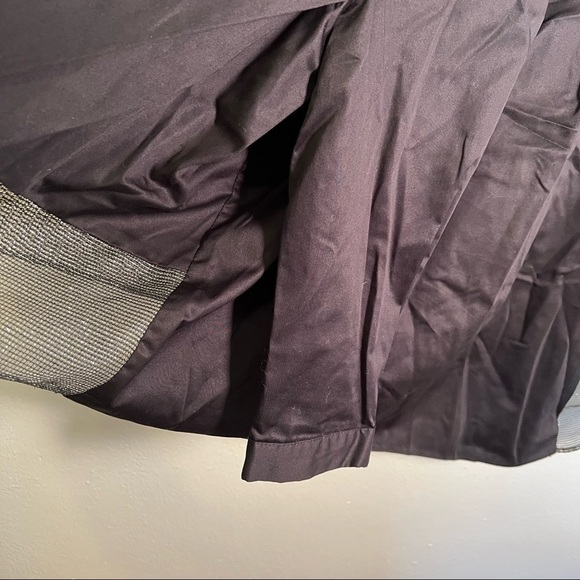 Eyedoll Button Down Swing Blouse Black Sparkle Mesh Hem - Picture 9 of 11